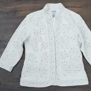 Chico's Beautiful Studded Jacket - Size 0 (fits 4-6)